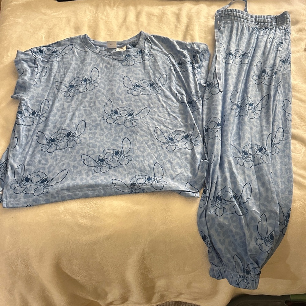 Disney Blue Stitch Pajama Set